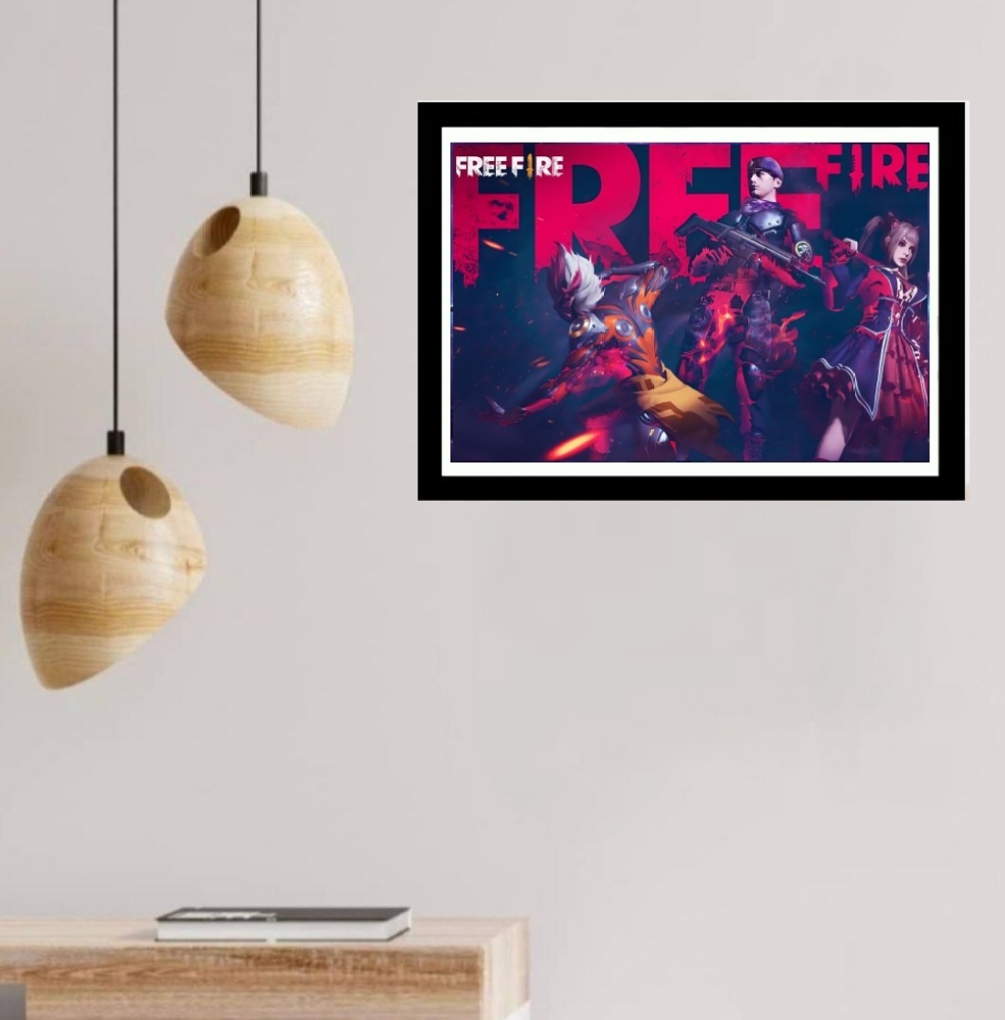 Free fire poster for room and home decor, Gaming poster for room