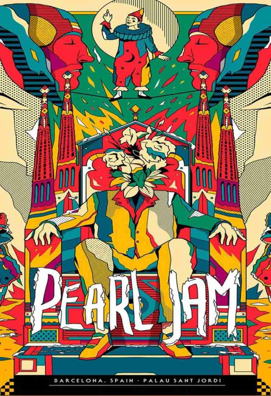 Poster Pearl Jam Band sl-14867 (LARGE Poster, 36x24 Inches, Banner Media,  Multicolor) Fine Art Print - Art & Paintings posters in India - Buy art,  film, design, movie, music, nature and educational