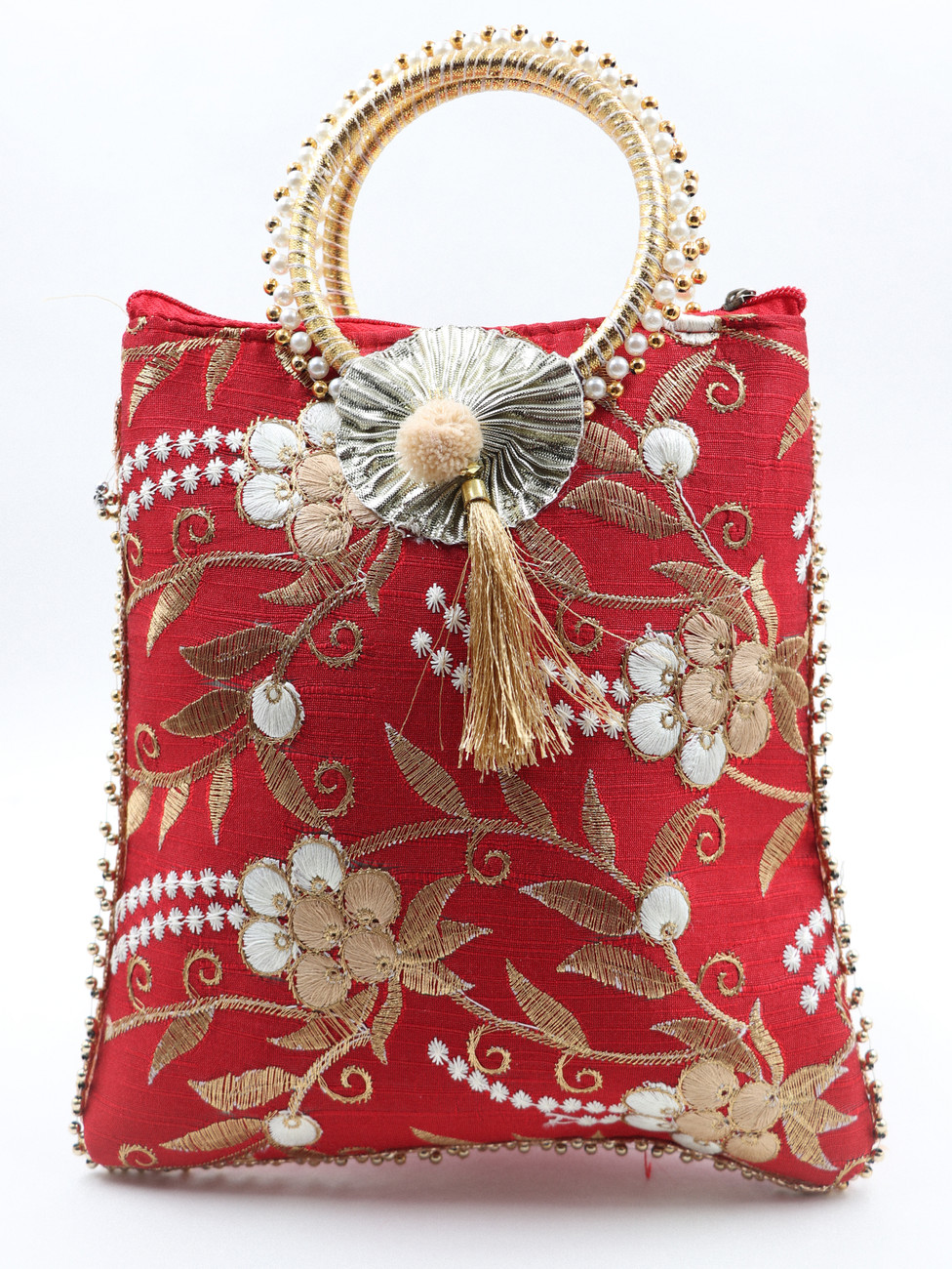 sakshi collection Women Wristlets Handbag Red Color Handbag