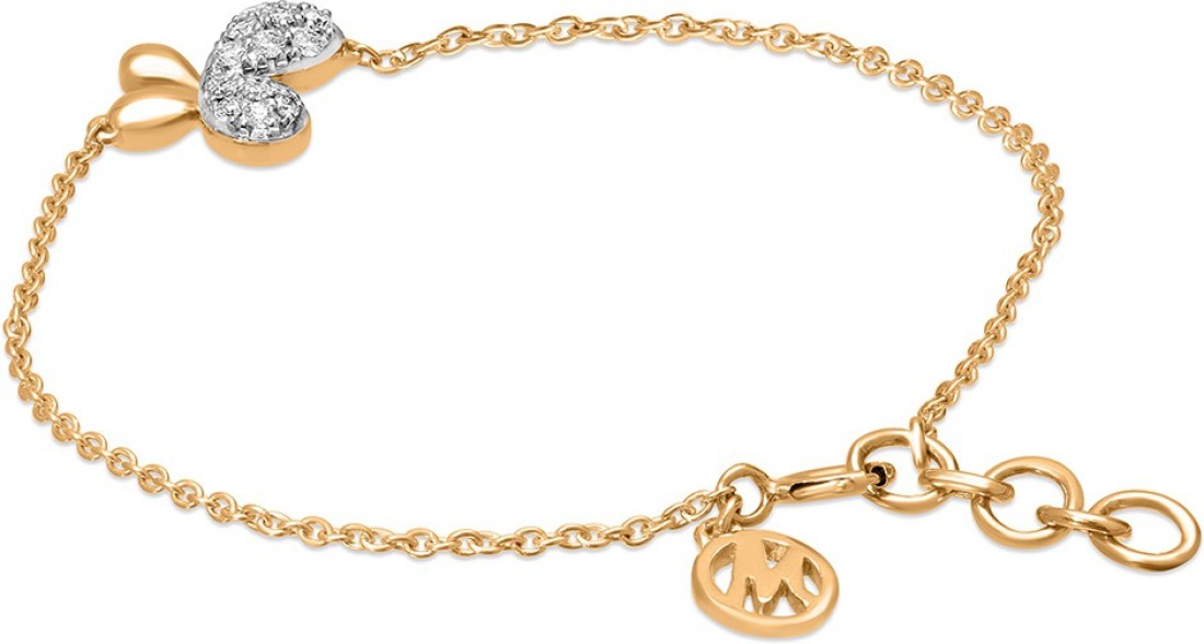 Mia by Tanishq 14k 585 Yellow Gold Diamond and Diamond metal Bracelet  for Women  Amazonin Fashion