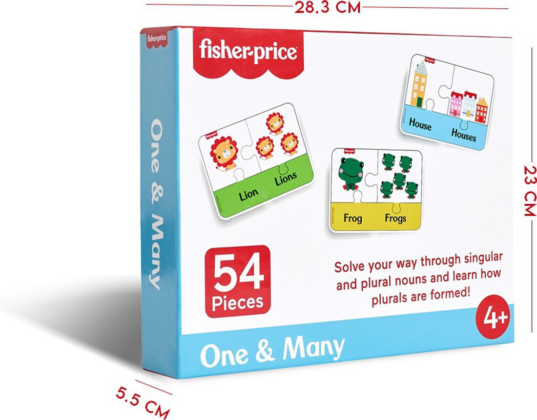 FISHER PRICE Fisher Price One Many 54 Pcs Learning Puzzles for