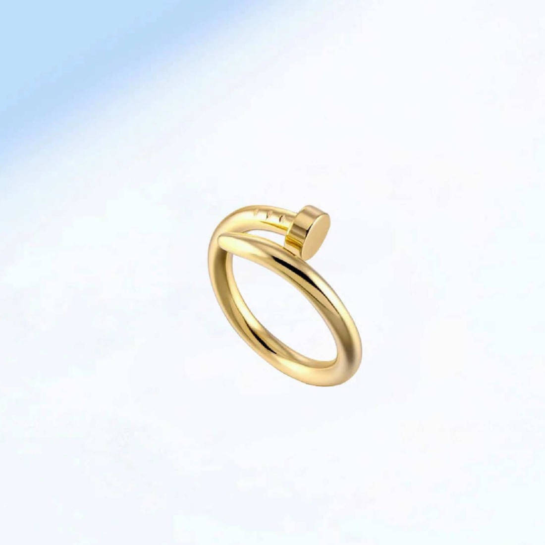 Fashion Frill Gold Ring For Girls Style Nail Screw Design Golden Finger Ring  For Women Girls Stainless Steel Gold Plated Ring Price in India - Buy  Fashion Frill Gold Ring For Girls