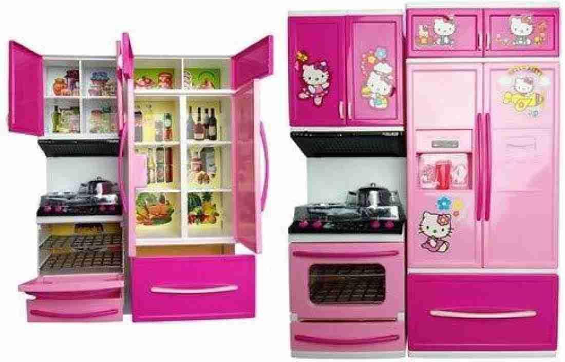 variety palace Barbie Deluxe Kitchen Set Pink Barbie Deluxe