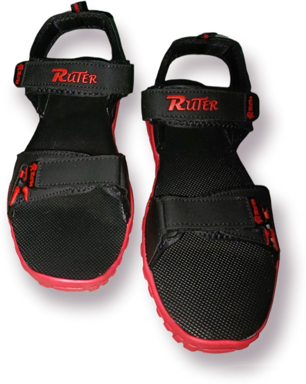 Red discount sandals online