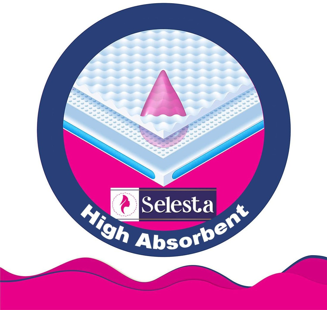 Selesta Ultra Cottony Soft and Comfortable Regular 40 pad + 30 Pentiliner  Sanitary Pad, Buy Women Hygiene products online in India