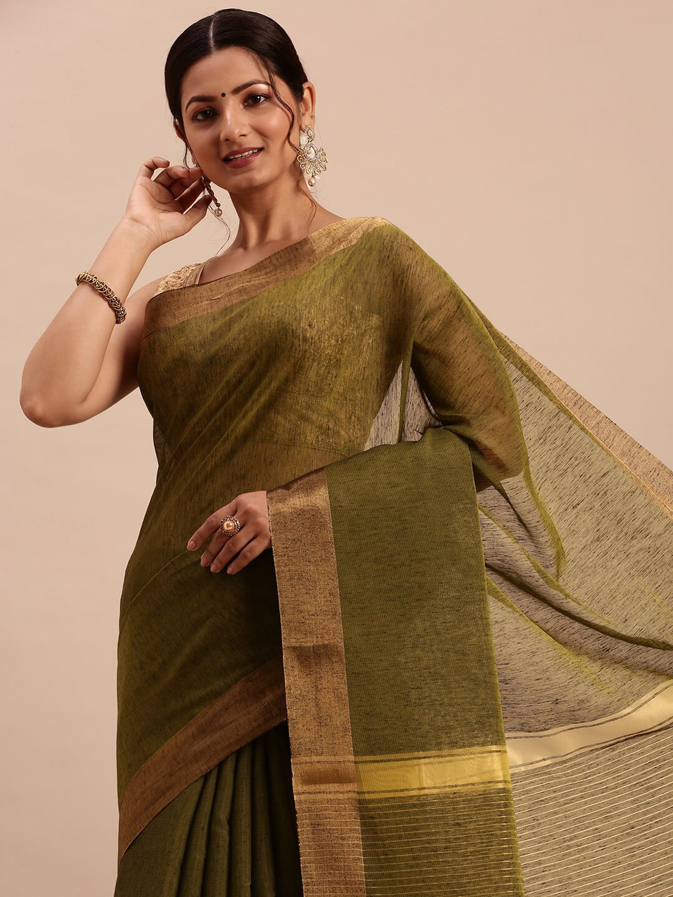Buy RAMRAJ COTTON Womens Cotton Blended Kerala Saree at Amazonin
