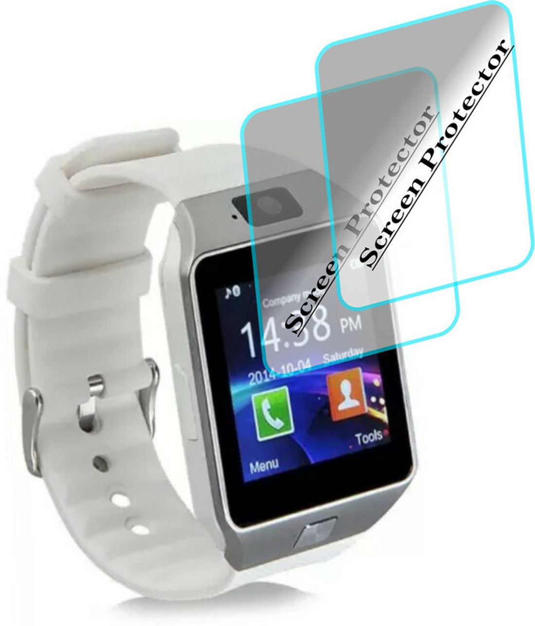 RapTag Edge To Edge Screen Guard for ALONZO DZ09 SMARTWATCH Anti