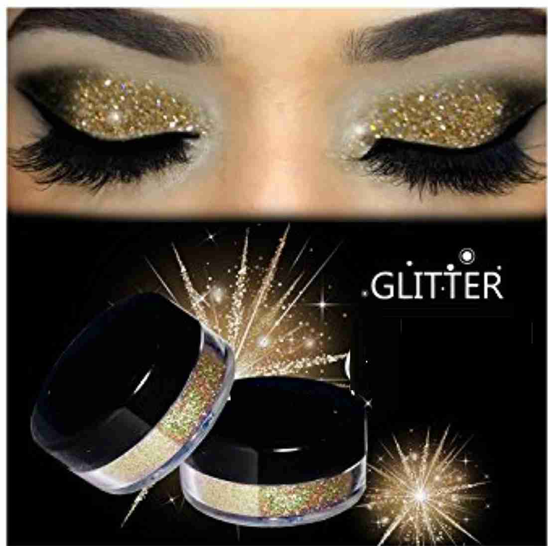 Gold shimmer eye makeup online