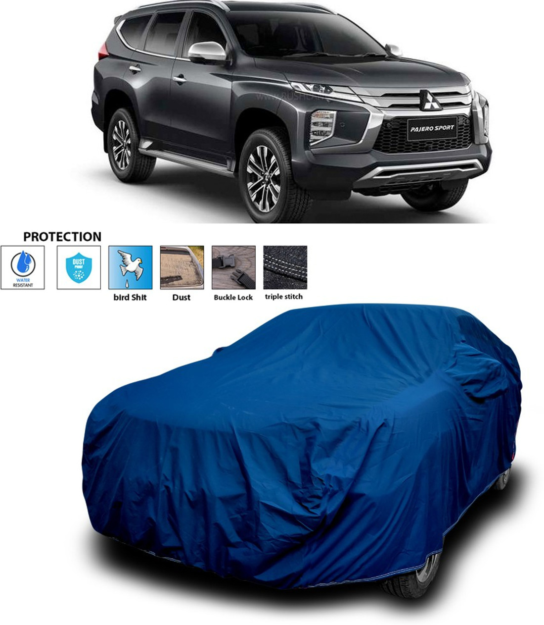 GOSHIV car and bike accessories Car Cover For Mitsubishi Pajero