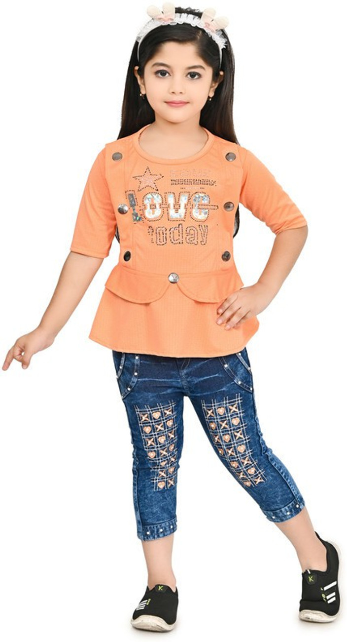 Rania Dresses Girls Casual Top Jeans Price in India Buy Rania Dresses Girls Casual Top Jeans online at Flipkart