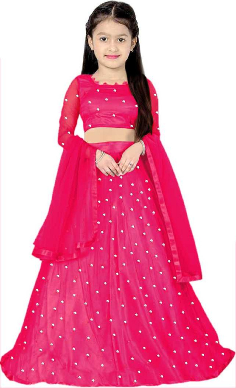 M.KUKADIYA Girls Lehenga Choli Party Wear Embroidered Lehenga Choli and Dupatta Set Price in India Buy M.KUKADIYA Girls Lehenga Choli Party Wear Embroidered Lehenga Choli and Dupatta Set online at Fli...