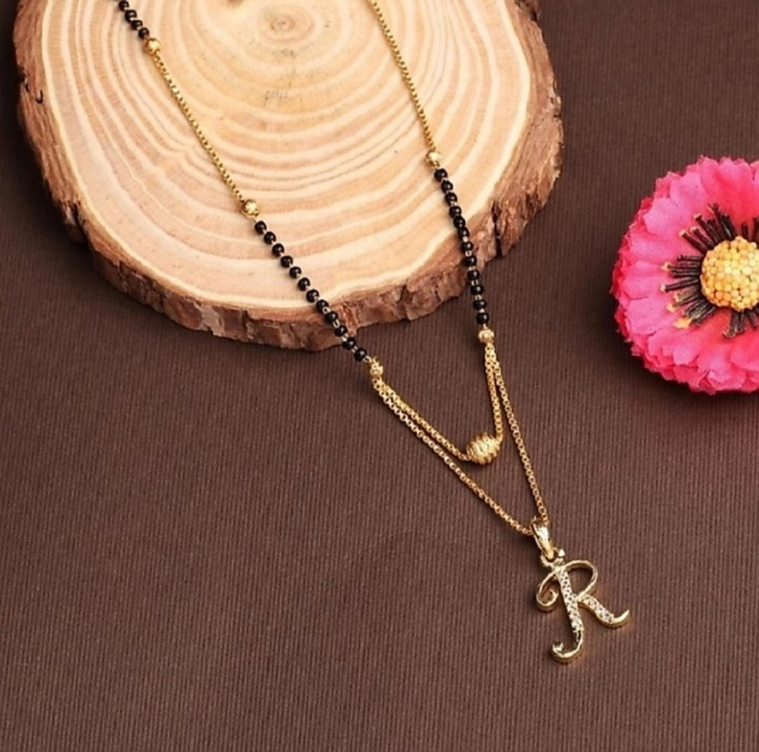ISHANVI CREATION R name mangalsutra mangalsutra name design R naam