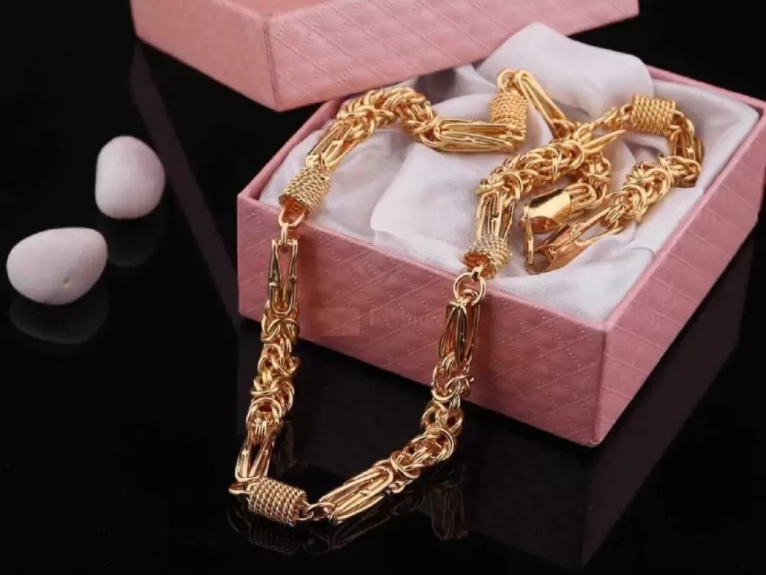 LABHUBAMON New style new year gold chain for man and boy Gold