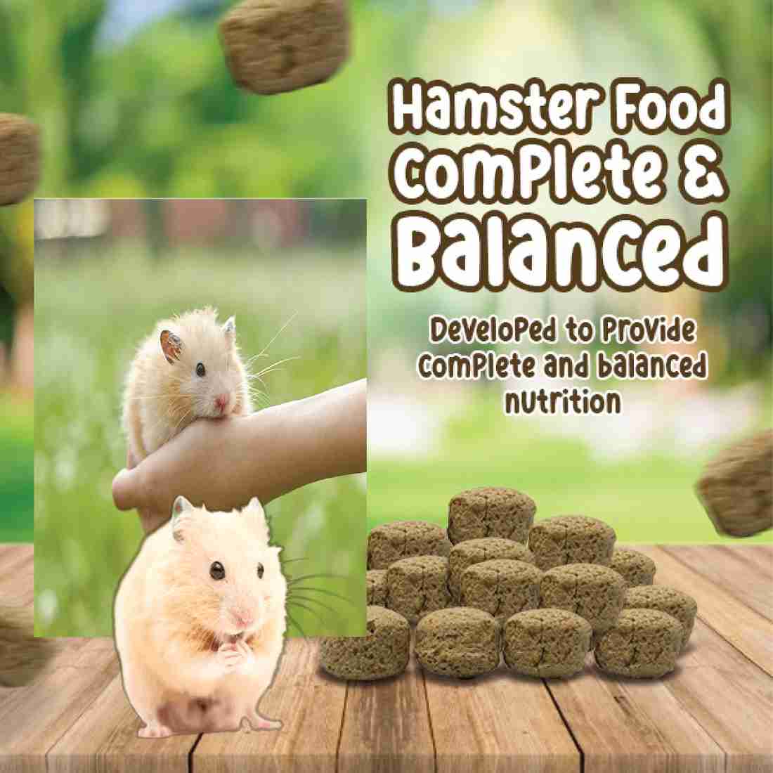 Grow Basket Pellets Food for all Hamster breeds Syrian Dwarf