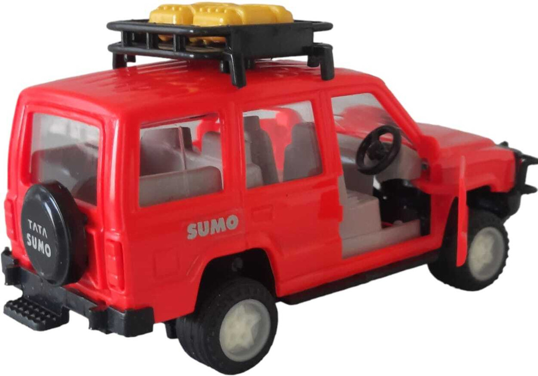 Shree Jee TATA SUMO SUV CAR RED TOY FRONT DOORS