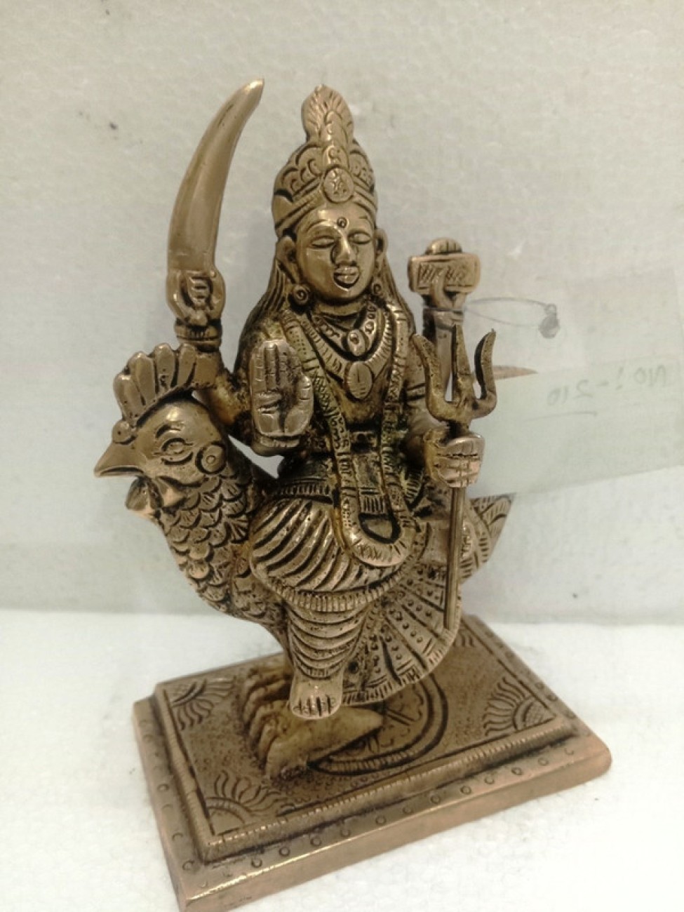 B H A R A T H A A T Brass Goat (Meldi Mata Vahan)medium statue