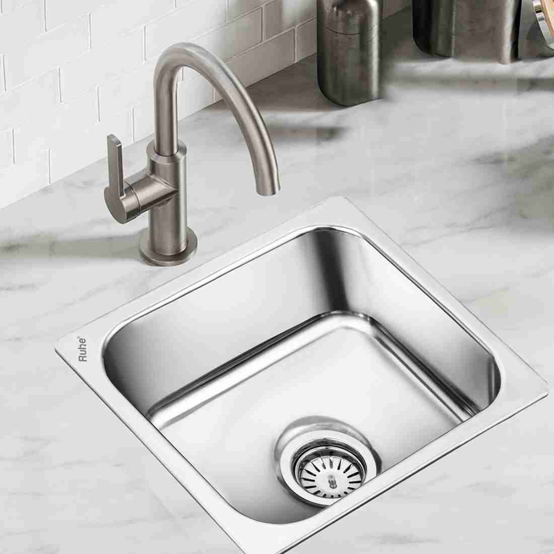 RUHE Square Single Bowl 22x18x8 Inches Kitchen Sink| 304 Stainless Steel  Sink 22 X 18 X Inches Counter Top Price in India Buy RUHE Square Single  Bowl 22x18x8 Inches Kitchen Sink| 304 Stainless Steel Sink 22 X 18 X  Inches Counter Top online ...