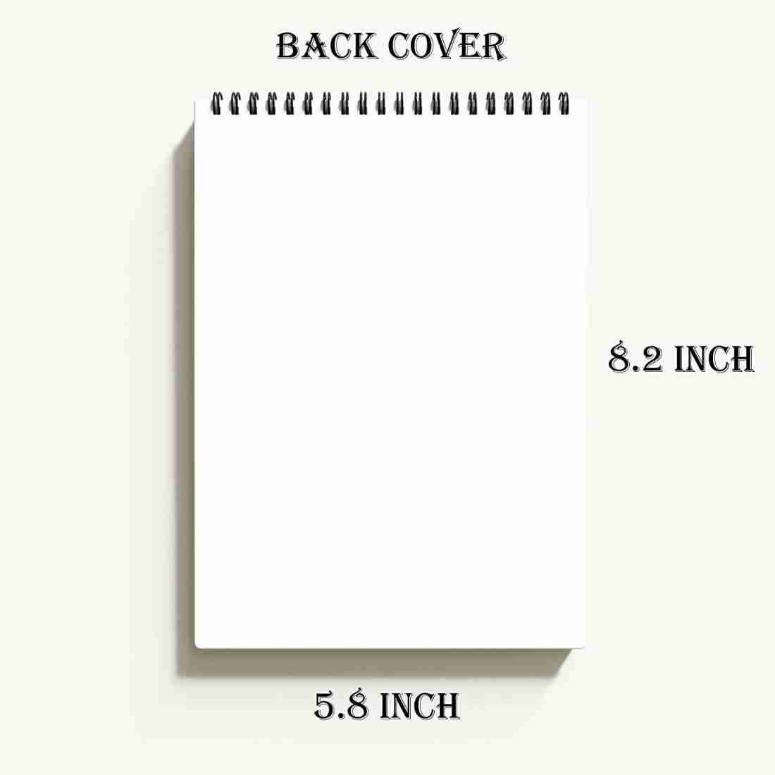 Drawing Book A5 Size, Plain Sketch Pad for Kids, Students & Artists