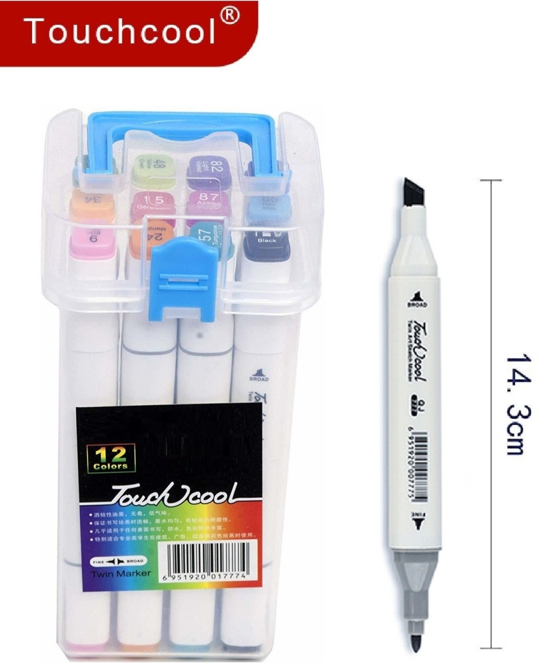 TouchCool Art Dual Tip Marker/Highlighter Sketch