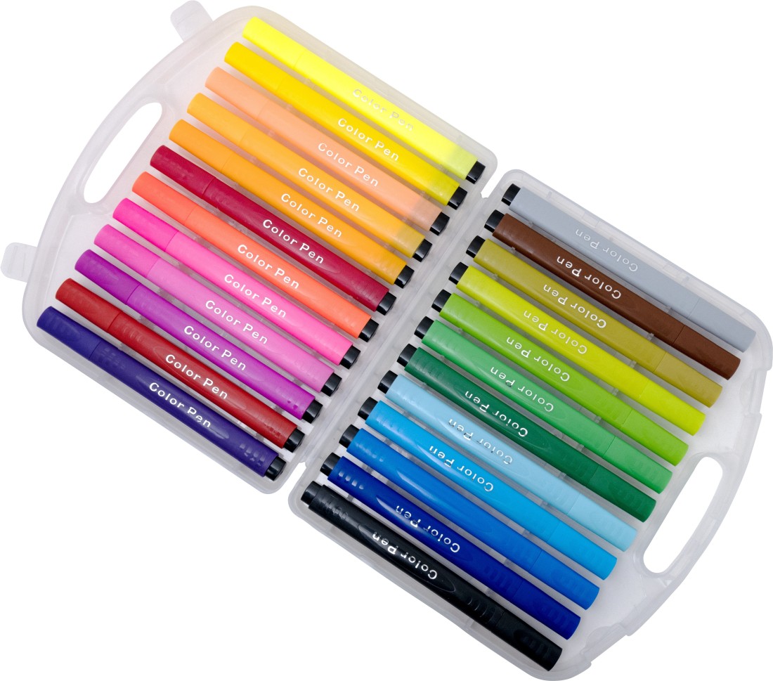 Pulsbery Sketch Pens For Kids (Set of 1, Multicolor) 24 Pc Color