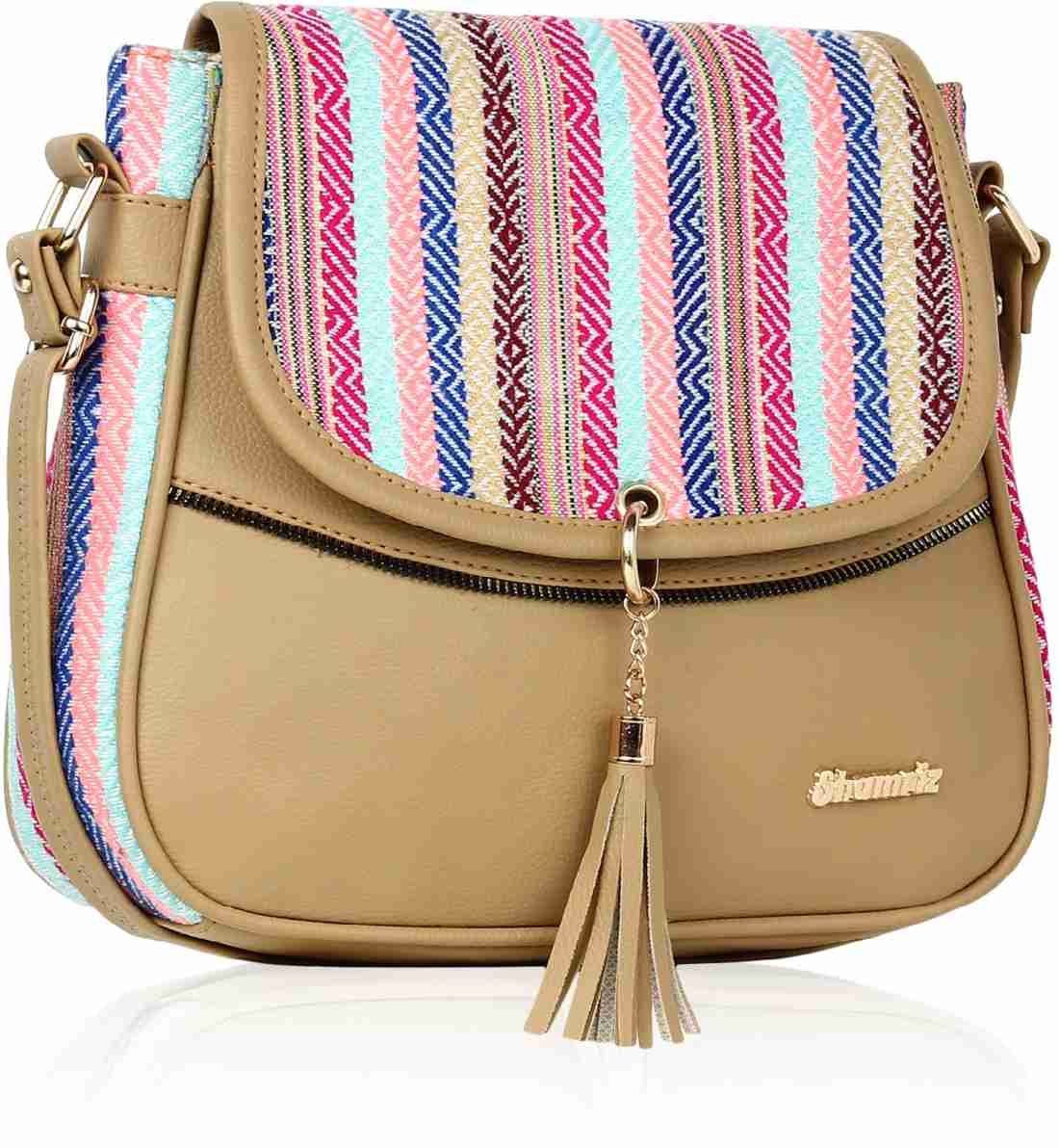 SHAMRIZ Beige Sling Bag Women Girl Sling Bag one side bag Crossbody Bag Side sling bag side purse Cream Price in India Flipkart