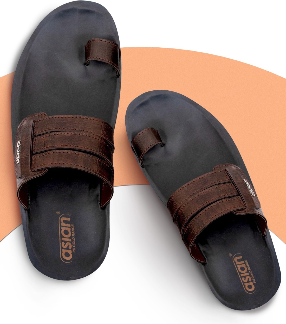 asian 3120 Thong sandals brown chappals for men chappal for men