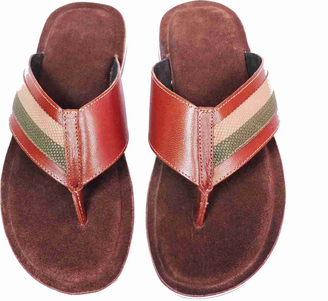 Handmade leather online slippers