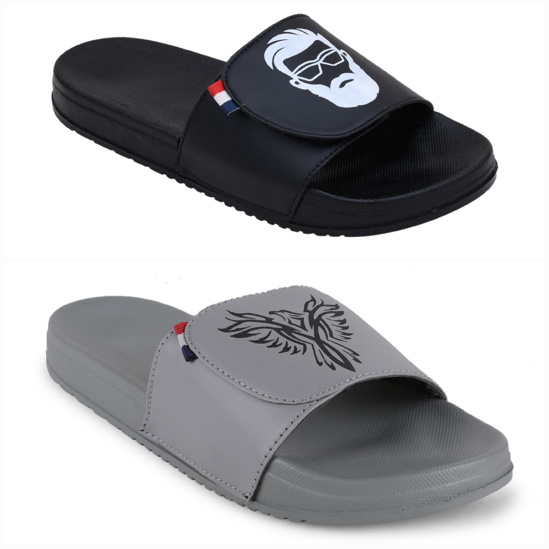 Print flip flops sales