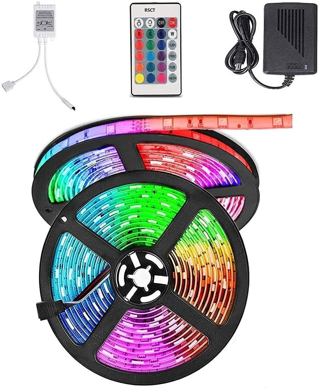 Desh ka bazaar 5 Meter Remote Control Waterproof RGB Led Strip