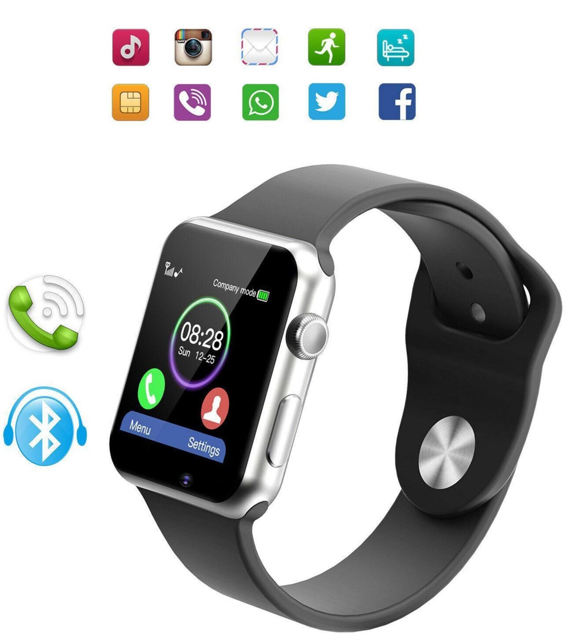 A1 Smart Watch SIM Supported Mobile Watch For iOS and Android Price In  Bangladesh