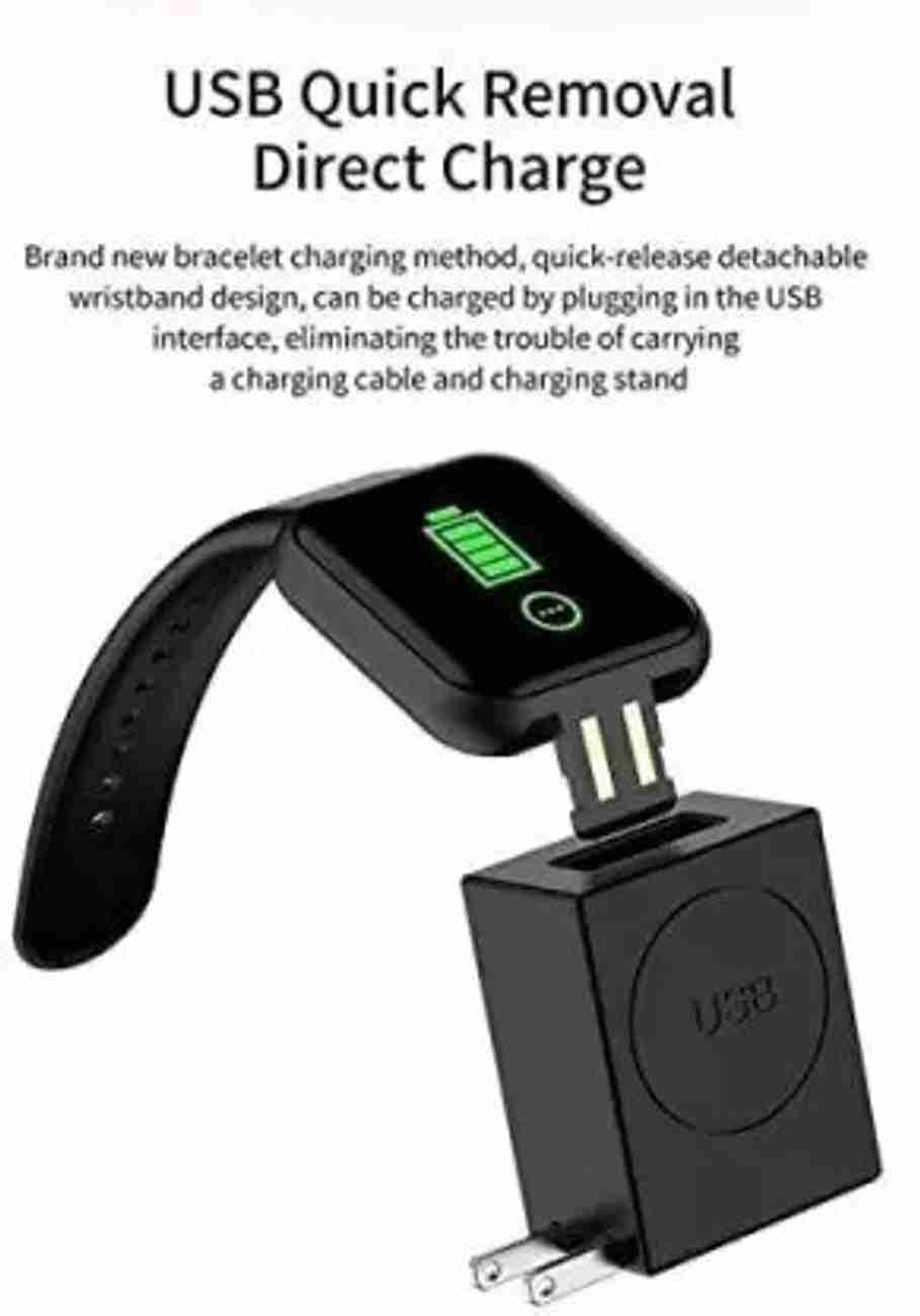 Jocoto K89 D20 ULTRA FITNESS TRACKER STEP COUNT SMART WATCH BLACK