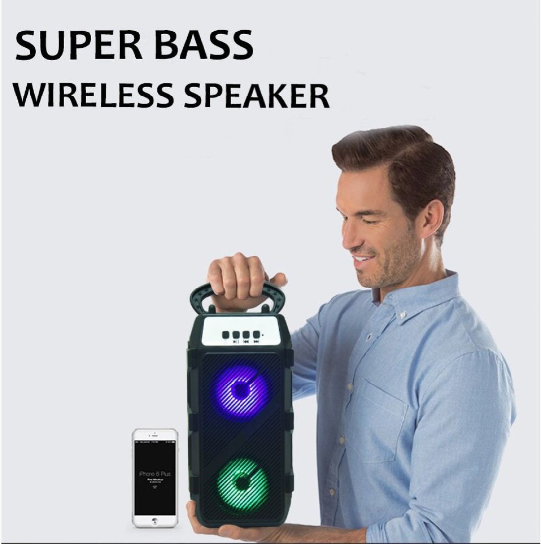 Buy Musify WS-1300 Wireless Speaker Led Sound System with Carry  Handle-Travel Speaker 15W 15 W Bluetooth Speaker Online from