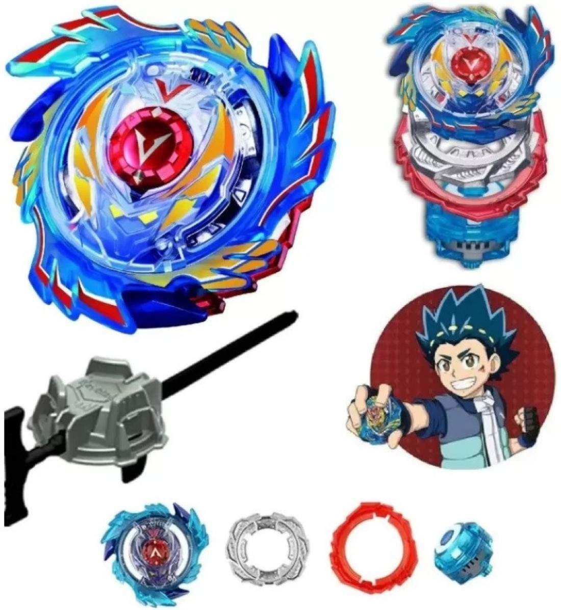 Bestie Toys Beyblade Busters B-105 Bey Beast Zet Achilles 11XT