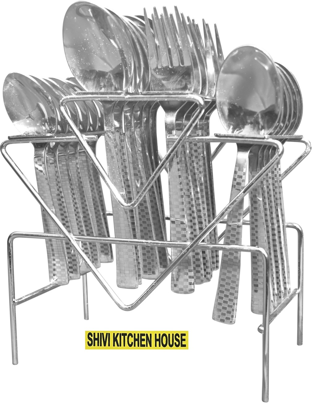VRACKART Stainless Steel Kitchen Storage Utensil Cup Stand For