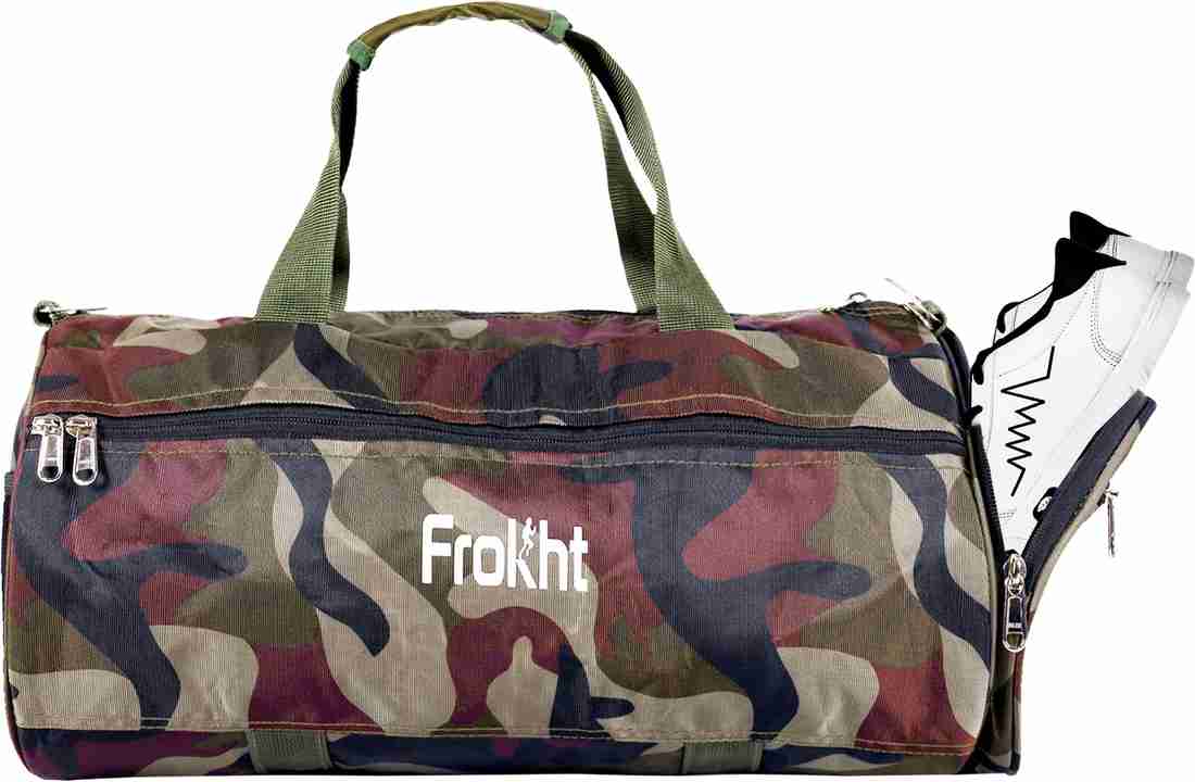 frokht Camouflage Shoulder Duffle Bag For College Traveling