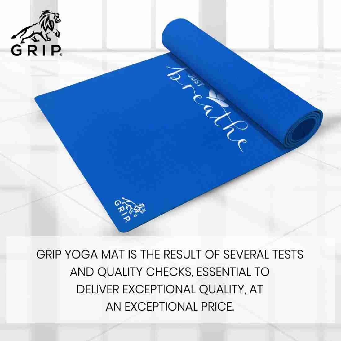 Grip Just Breathe Design Yoga Mats