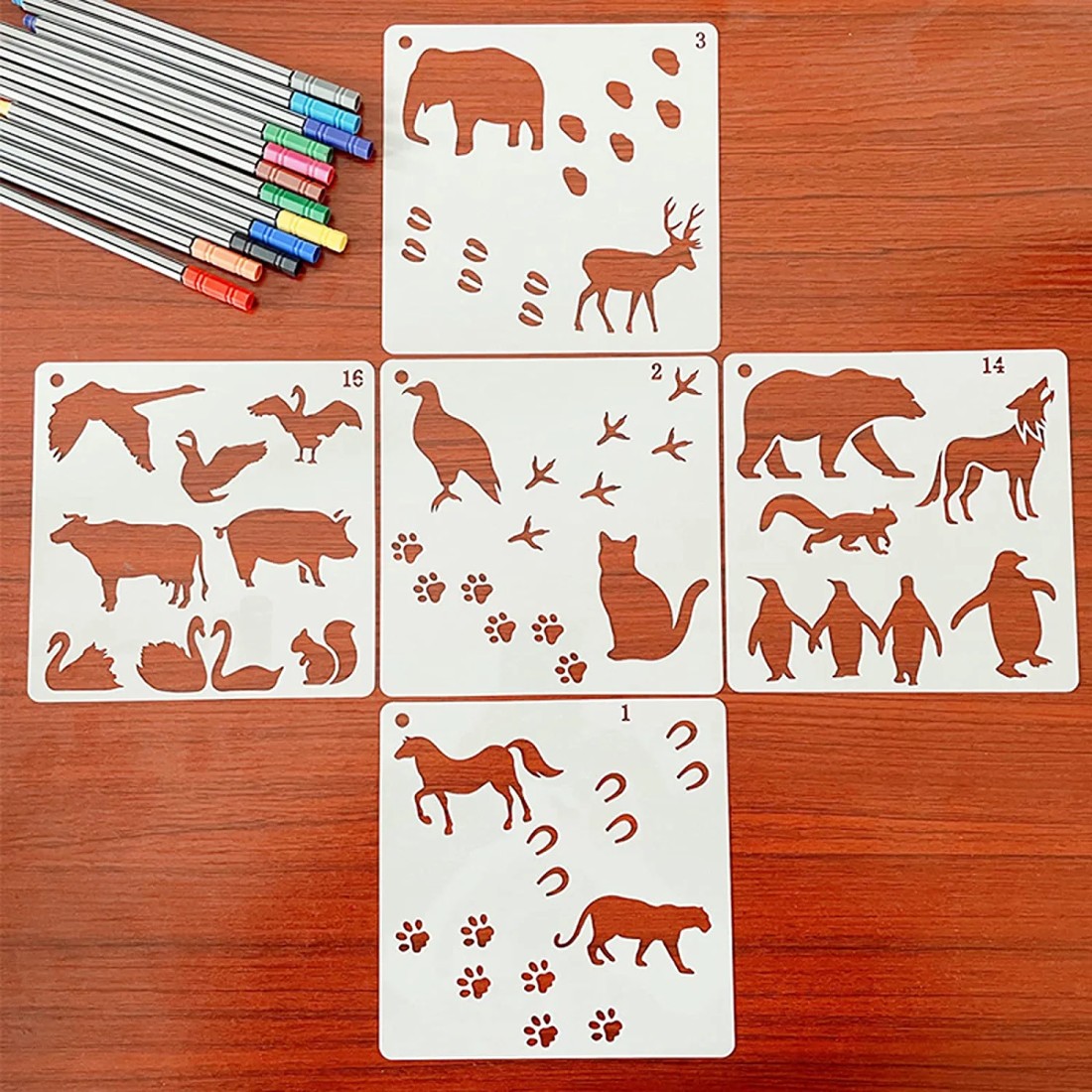 20pcs Drawing Stencils For Kids Stencils For Drawing With 400+ Patterns,  Great Art Stencils Gift For Boys Girls Birthday Christmas