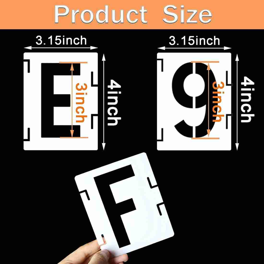 2 Inch Alphabet Letter Stencils, 62 Pcs Reusable Plastic Letter Number  Templates, Art Craft Stencils for Wood, Wall, Fabric, Rock, Chalkboard