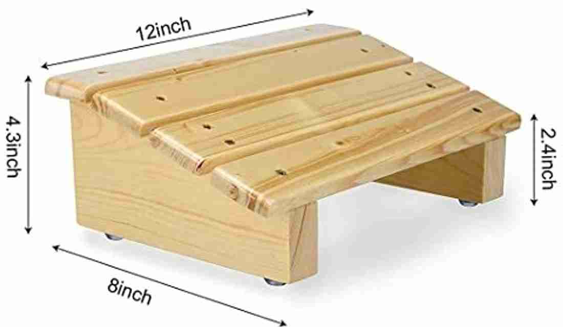 Wood foot rest under desk best sale
