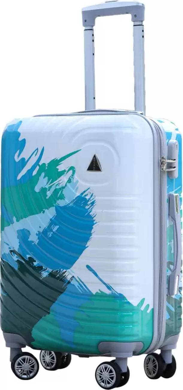Paryatak Zexon Hard Side Suitcase Trolley Bag 20,Polycarbonate, (Blue  Print), 55 cms Cabin Suitcase 8 Wheels - 20 inch Blue - Price in India |  Flipkart.com