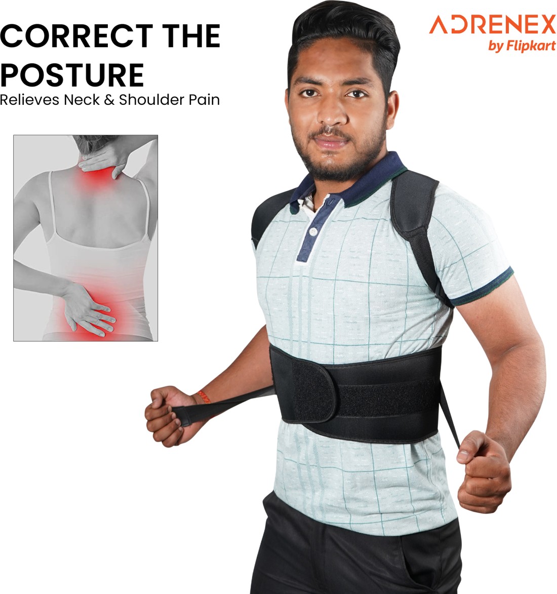 Adjustable Back Posture Corrector, Back Belt, बैक सपोर्ट