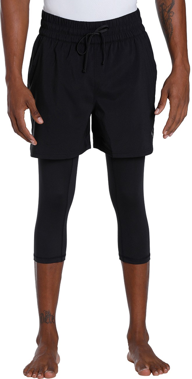 PUMA Solid Men Black Tights - Buy PUMA Solid Men Black Tights Online at  Best Prices in India