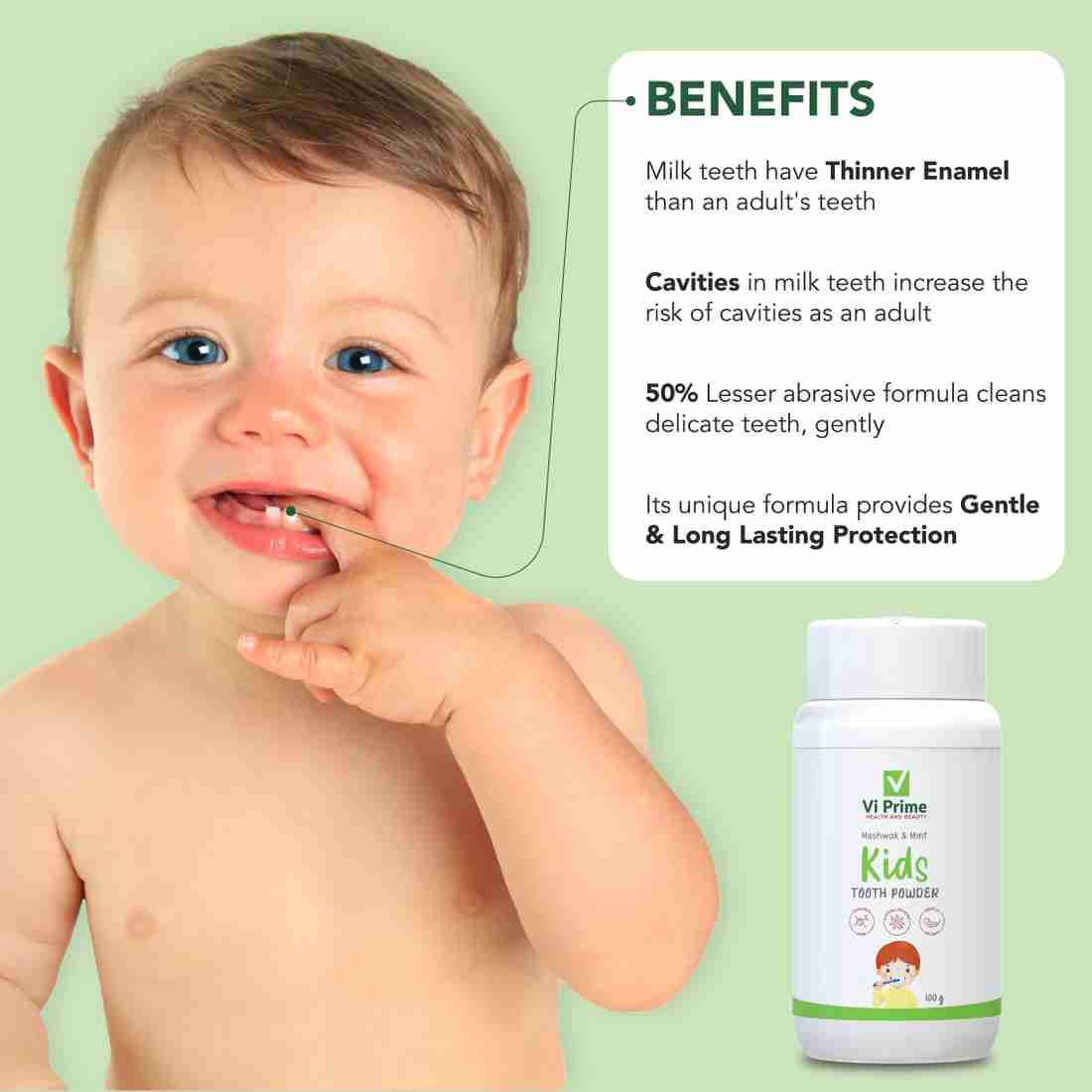 Tooth powder hot sale for babies