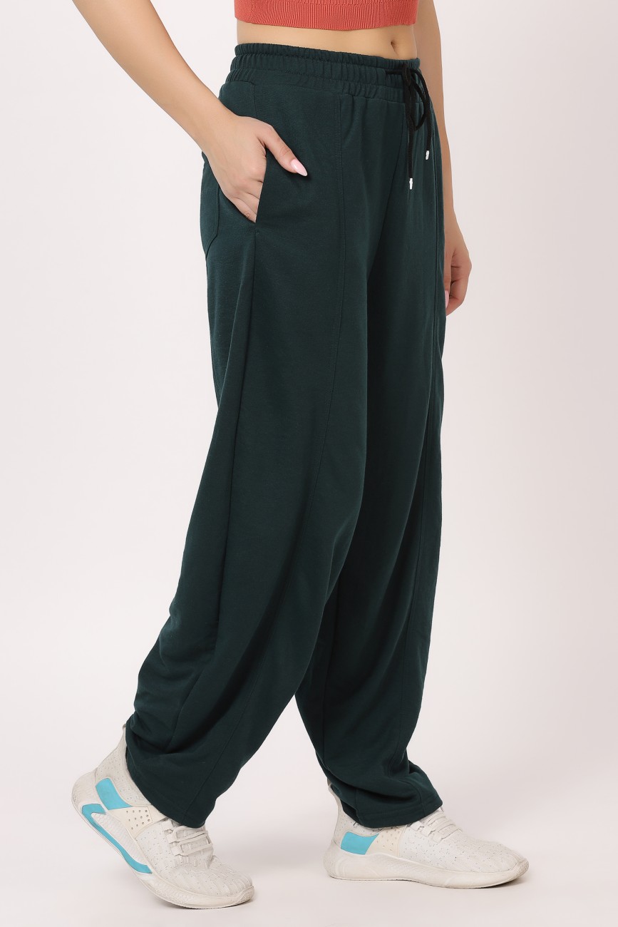 CLOTHINK India Solid Women Olive Track Pants - Buy CLOTHINK India Solid  Women Olive Track Pants Online at Best Prices in India