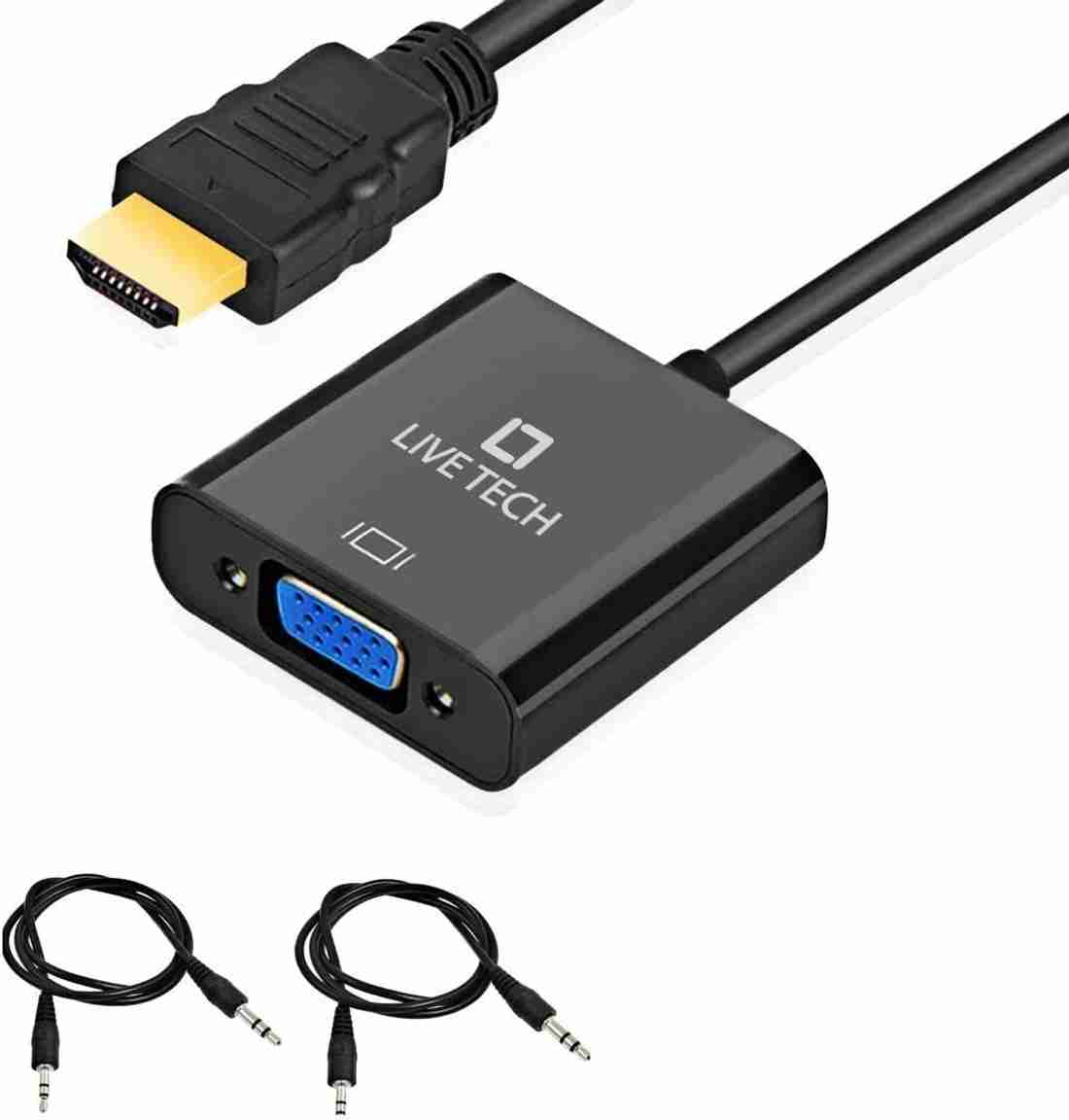 Live Tech TV out Cable HDMI to VGA With Audio Adapter Converter