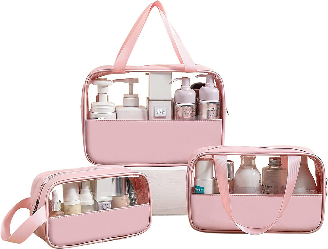 burpi Transparent Makeup Pouch Set Cosmetic Organizer Bag Pouches