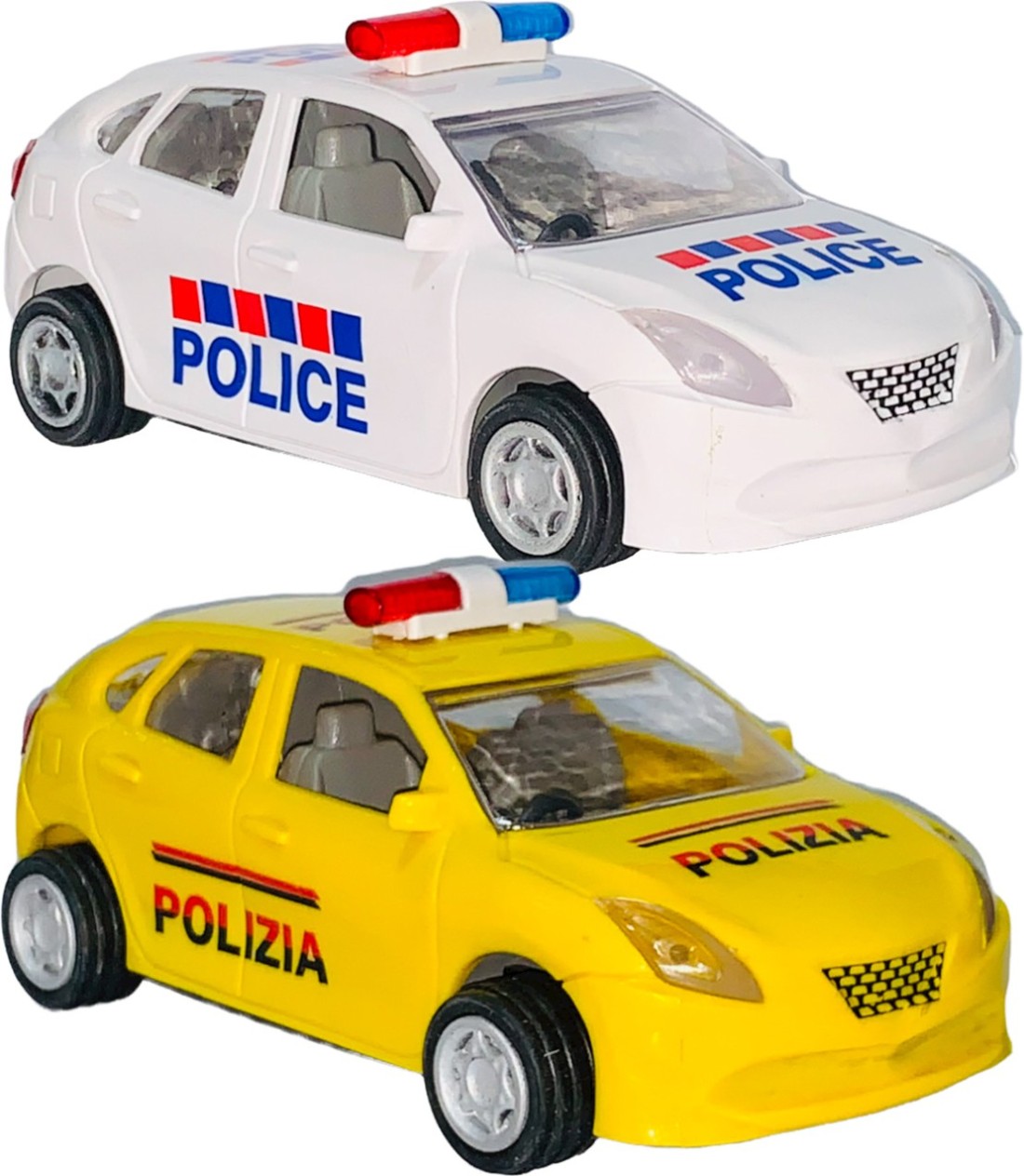 Wishmaster Pack Of 2 Kids Small Size Pull Back Police Toy Car Made Of  Plastic For Kids - Pack Of 2 Kids Small Size Pull Back Police Toy Car Made  Of Plastic