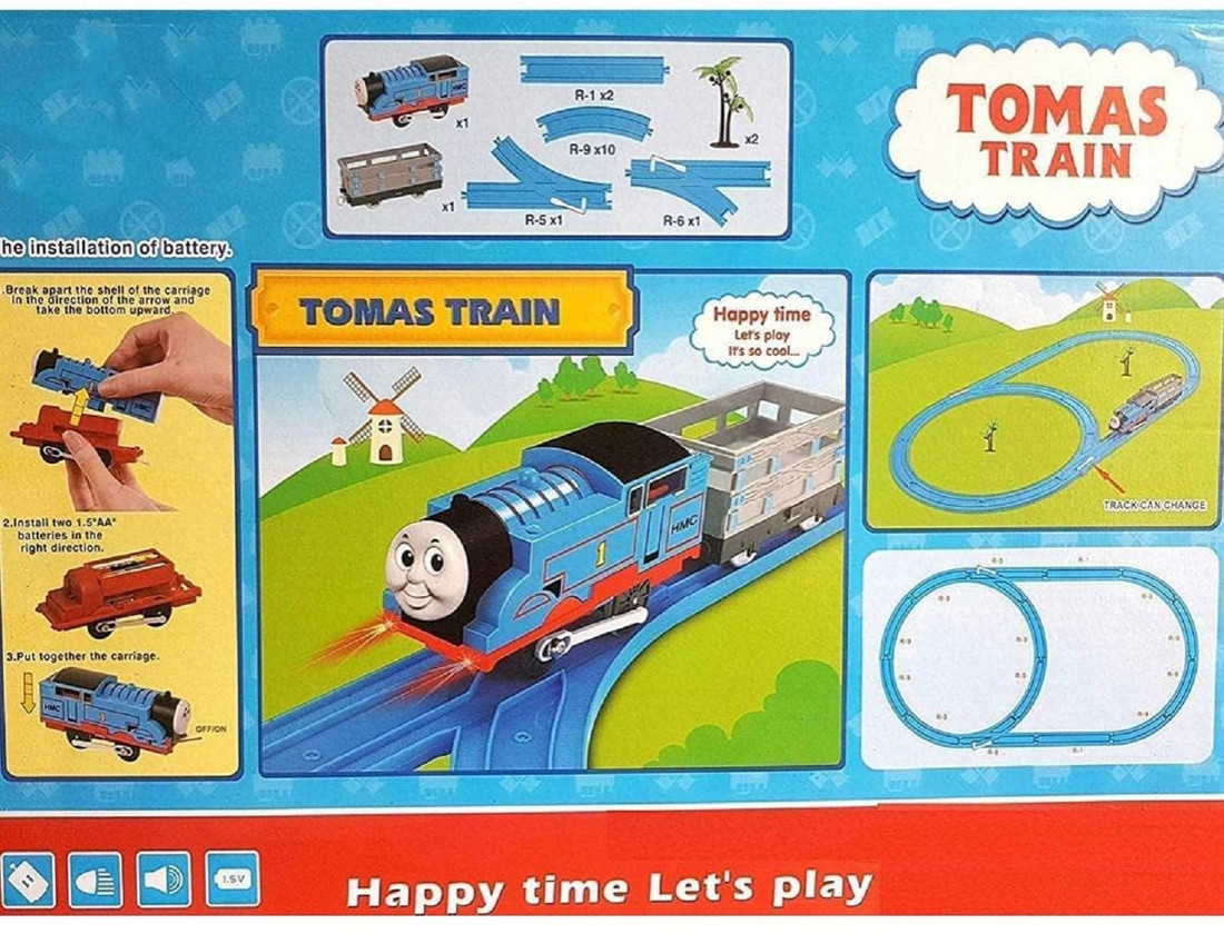 Miniature battery operated train set top