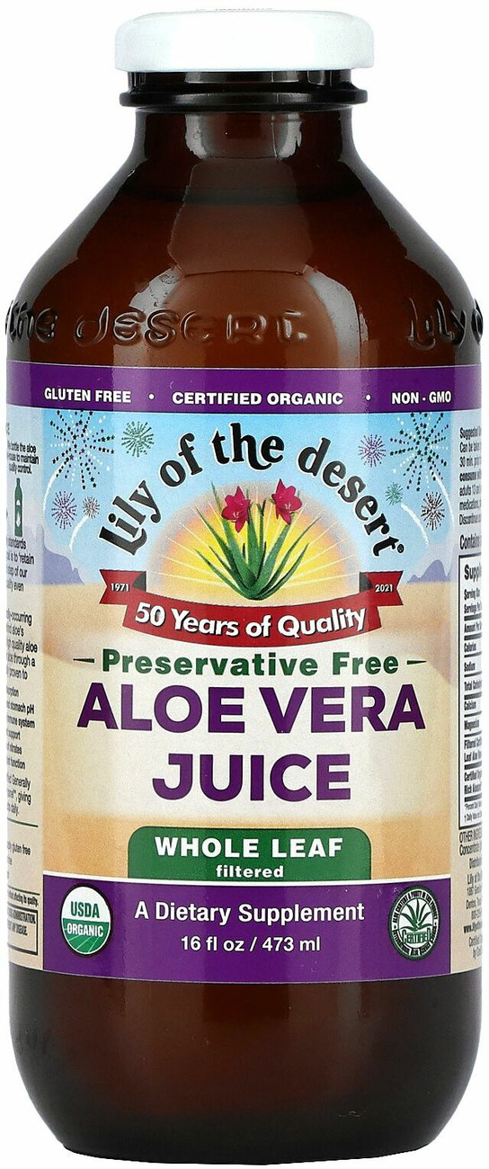 Lily of the desert 2025 aloe vera juice whole leaf
