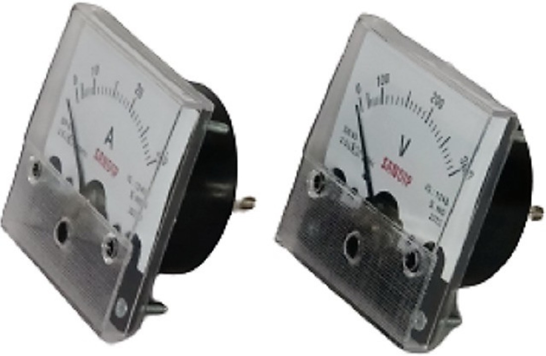 ERH India Analog Voltmeter (0-300v) 65mm Ac for Home, Monitor Panel  Indicator, Stabilizer Analog Volt Meter Square Type Analog Voltage Meter AC  0 to
